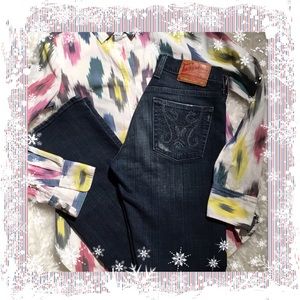 LUCKY BRAND SHEEVA DUNGAREES JEANS 26